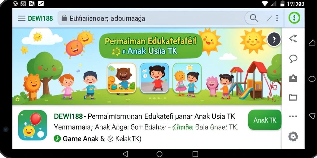 Antarmuka DEWI188 dengan permainan edukatif yang menarik untuk anak-anak.