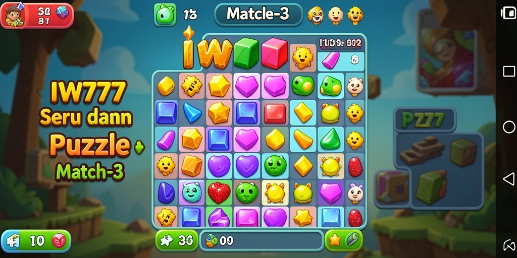 Tampilan antarmuka game IW777 yang menarik dan intuitif.