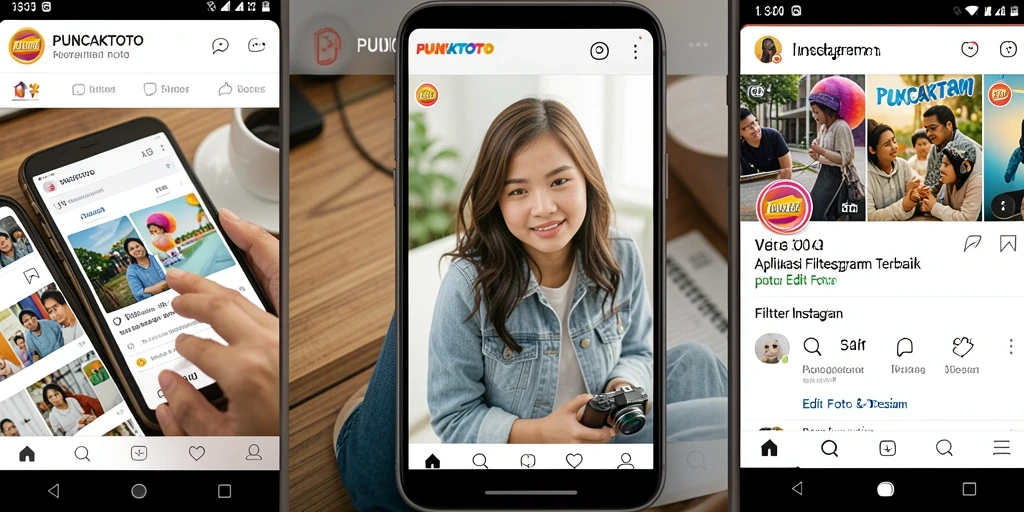 Antarmuka sederhana dan menarik dari aplikasi PUNCAKTOTO.