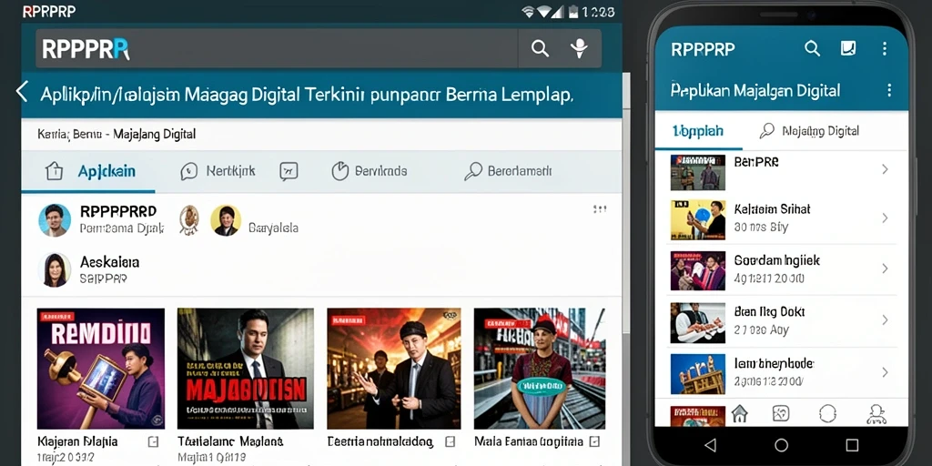 Tampilan antarmuka RPRPRP yang modern dan informatif.